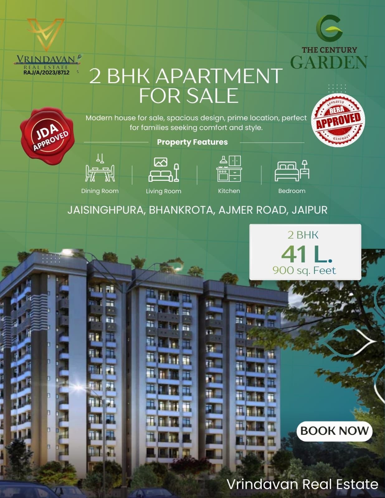 The Century Garden in Bhankrota Jaipur - Apartment For Sale | Jaipur Dream Homes
