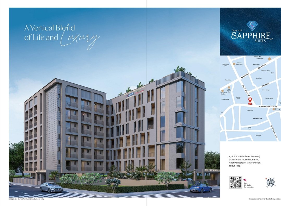 Luxury studios apartment Mansarovar metro station in Mansarovar Jaipur - Photo 2