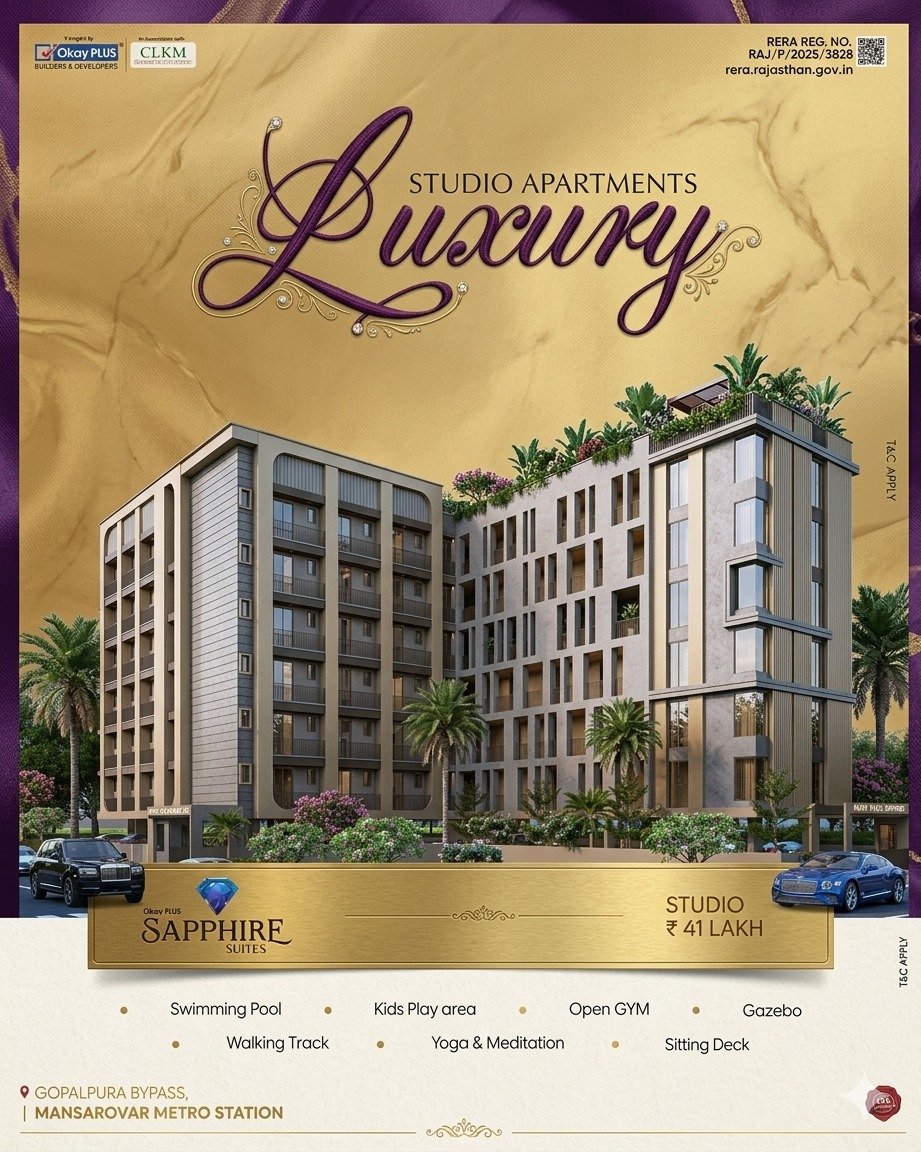 Luxury studios apartment Mansarovar metro station in Mansarovar Jaipur - Photo 7
